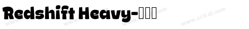 Redshift Heavy字体转换